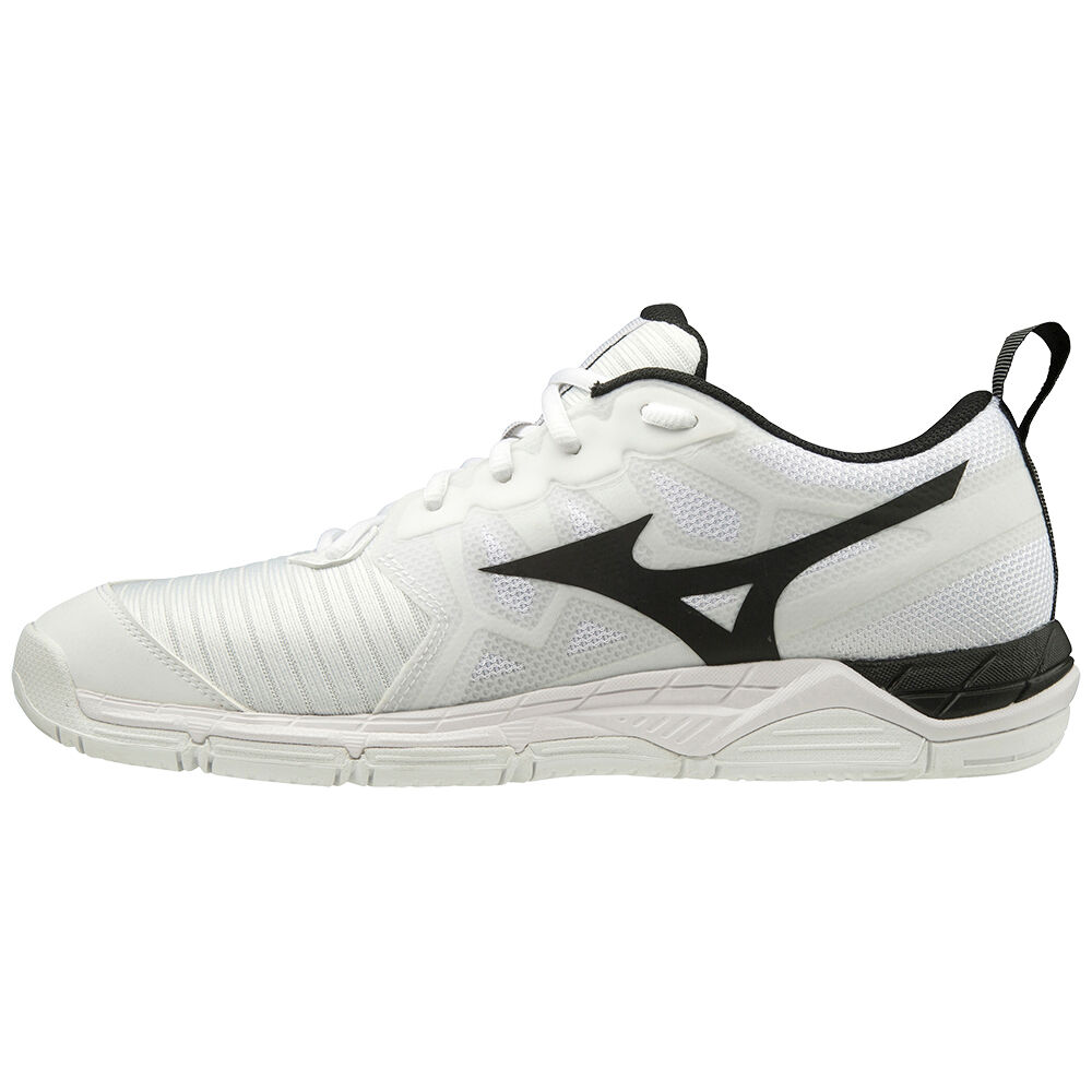 Sapatilhas Voleibol Mizuno Wave Supersonic 2 - Homem - Branco/Pretas - TOIKX0274